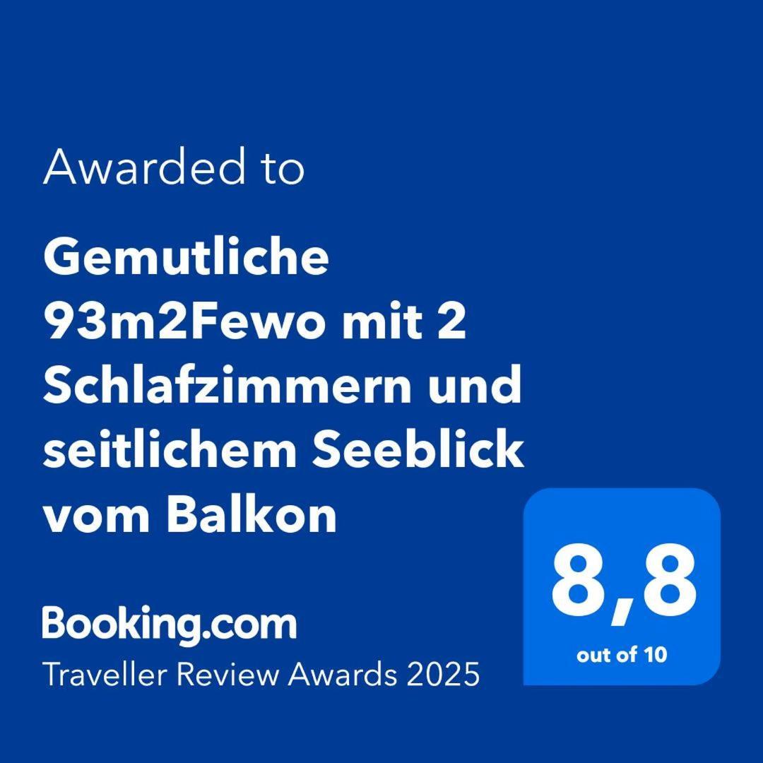 Gemutliche 93M2Fewo Mit 2 Schlafzimmern Und Seitlichem Seeblick Vom Balkon Scheid  Exterior photo